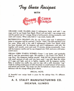 Cream Corn Starch Pamphlet Cover - Click To View Larger