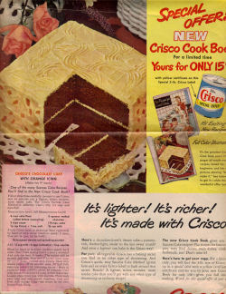 Crosco's Chocolate Cake Vintage Recipe - Click To View Larger