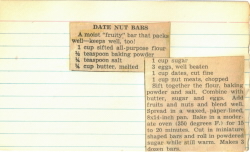 Date Nut Bars Recipe