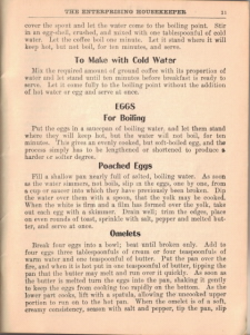 Eggs Page 11 From The Enterprising Housekeeper Booklet - Click To View Larger