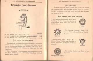 Antique Food Choppers - The Enterprising Housekeeper - Click To View Larger