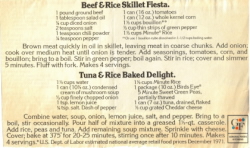 Magazine Recipe Clippings