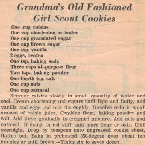Grandma's Old Fashioned Girl Scout Cookies Recipe