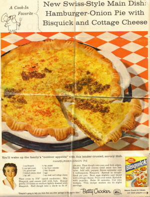 Hamburger Onion Pie 1959 Clipping