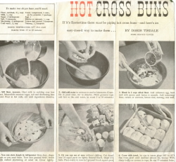 Hot Cross Buns Recipe Clipping - Click To View Larger