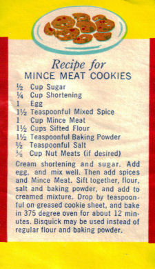 Mince Meat Cookies Recipe Clipping