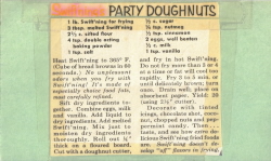 Party Doughnuts Recipe Clipping - Click To View Large