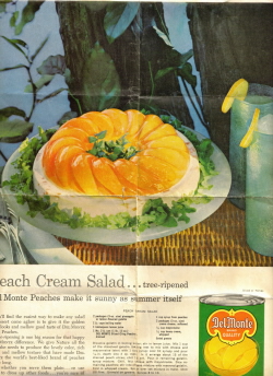 Peach Cream Salad Recipe - Recipecurio.com