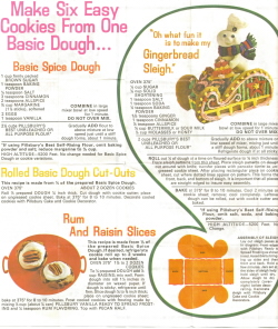 Pillsbury Recipe Sheet Side 1 - Click To View Large