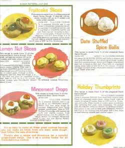 Pillsbury Recipe Sheet Side 2 - Click To View Large