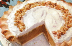 Pumpkin Cream Pie Recipe Card