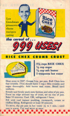 Rice Chex Recipe Booklet - Click To View Larger