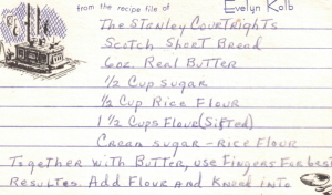 Scotch Short Bread Recipe Card - Click to view larger