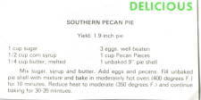 Southern Pecan Pie Clipping - RecipeCurio.com
