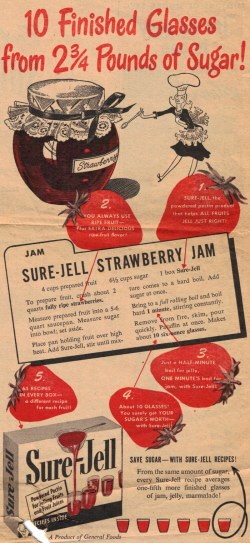 Sure-Jell Strawberry Jam Recipe - Click To View Larger