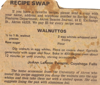 Walnuttos Recipe Clipping
